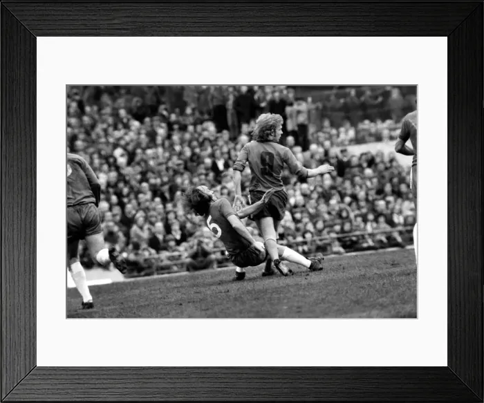 Framed Print : Football. Luton F. C. vs. Chelsea F. C. Goal scorer Husband (8