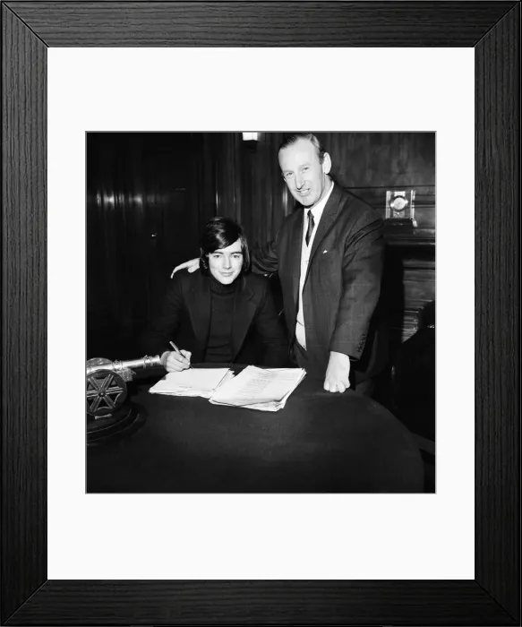 Framed Print : Peter Marinello signs for Arsenal. Hibbs winger, Peter Marinello signs the Arsenal Framed Print : Peter Marinello signs for Arsenal. Hibbs winger, Peter Marinello signs the Arsenal