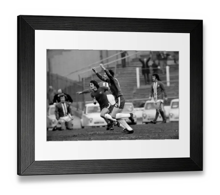 Framed Print : Football: Chelsea F. C. vs. Birmingham F. C. Birthday boy Tom Langley (12) after scoring