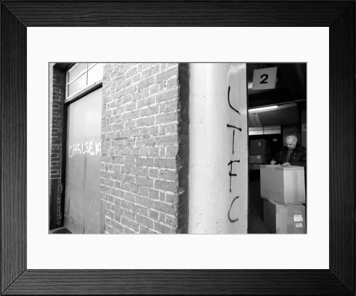 Framed Print : Football Graffiti. February 1975 75-01054-001 Framed Print : Football Graffiti. February 1975 75-01054-001
