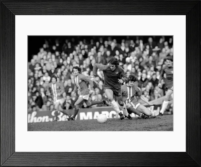 Framed Print : Football: Chelsea F. C. vs. Birmingham F. C. February 1975 75-00764-028 Framed Print : Football: Chelsea F. C. vs. Birmingham F. C. February 1975 75-00764-028