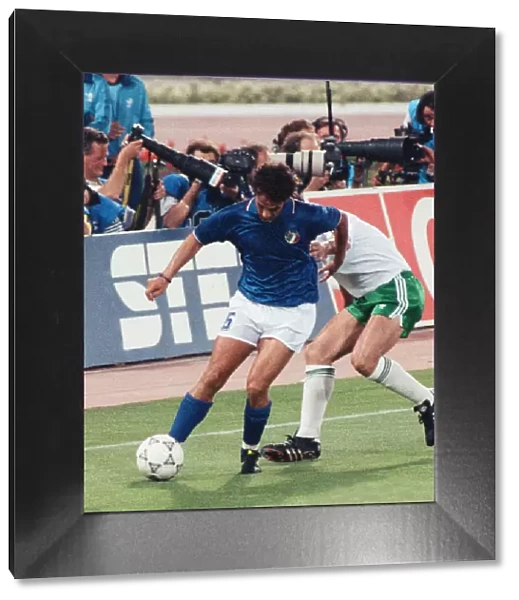 1990 World Cup Quarter Final match in Rome, Italy. Italy 1 v Republic of Ireland 0