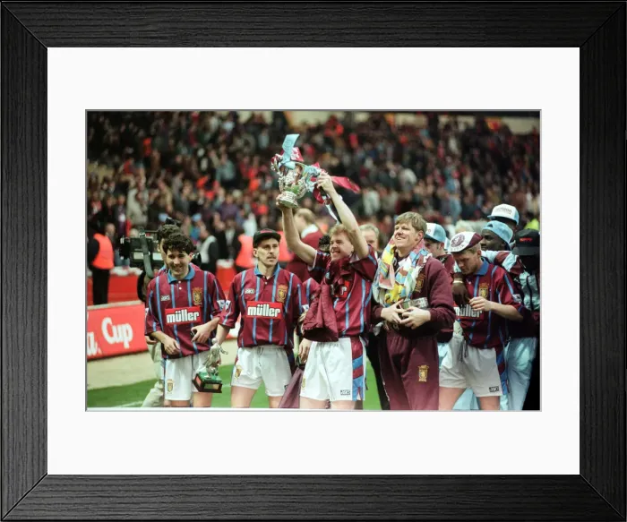 Framed Print : Coca Cola Cup Final. Aston Villa 3 v Manchester United 1 Framed Print : Coca Cola Cup Final. Aston Villa 3 v Manchester United 1