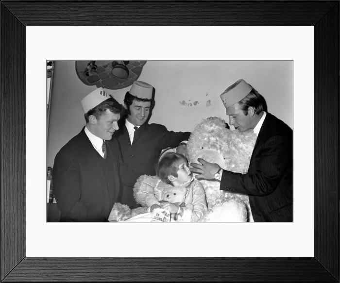 Framed Print : Just what the doctor ordered for 8 years old Mark Seddon when members of Bolton Wanderers Framed Print : Just what the doctor ordered for 8 years old Mark Seddon when members of Bolton Wanderers