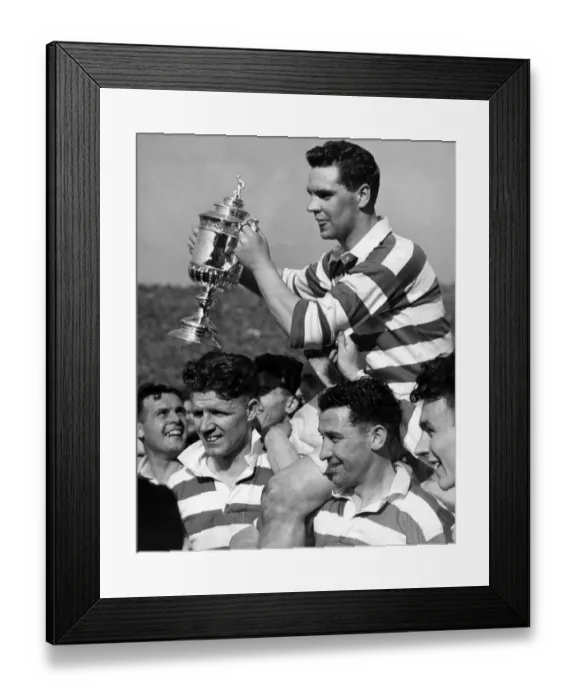 Framed Print : John McPhail: Scottish cup final - Celtic v. Mothervell at Hampden