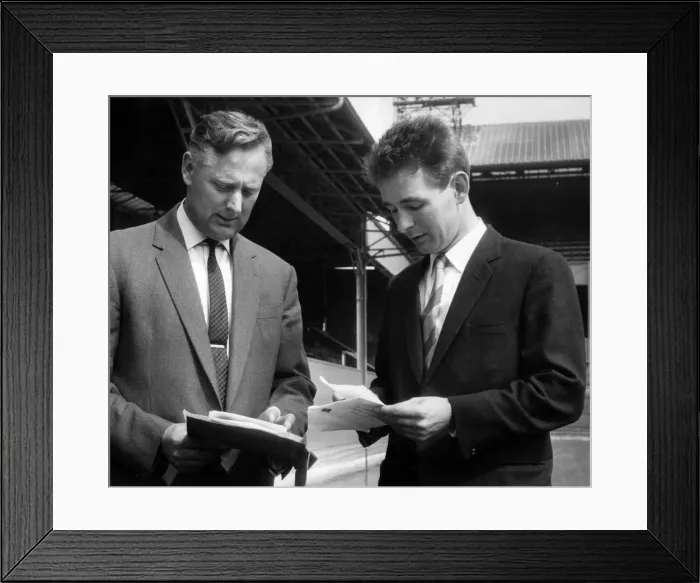 Framed Print : Derby County manager, Brian Clough (right) and his assistant Peter Taylor Framed Print : Derby County manager, Brian Clough (right) and his assistant Peter Taylor