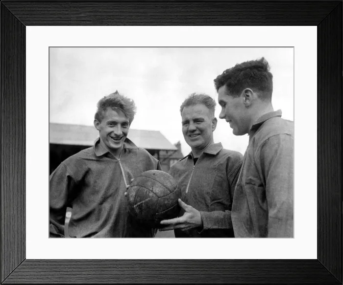 Framed Print : Man in charge of the Scots team against England is Johnny Harvie (Hearts Trainer Framed Print : Man in charge of the Scots team against England is Johnny Harvie (Hearts Trainer