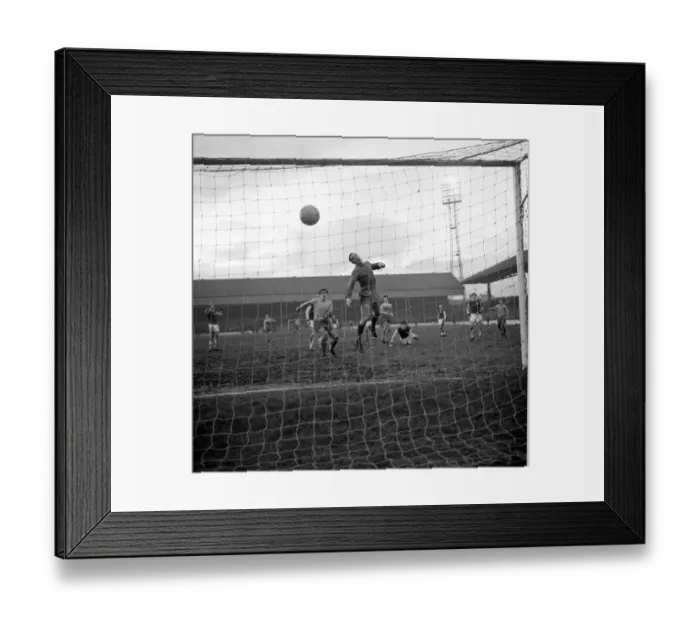 Framed Print : Burnley v Everton. December 1967