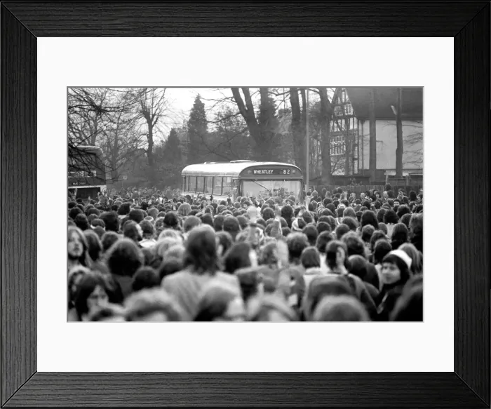 Framed Print : Football: Violence  /  Fighting  /  Crowds  /  Supporters: Manchester United vs. Oxford. F. C
