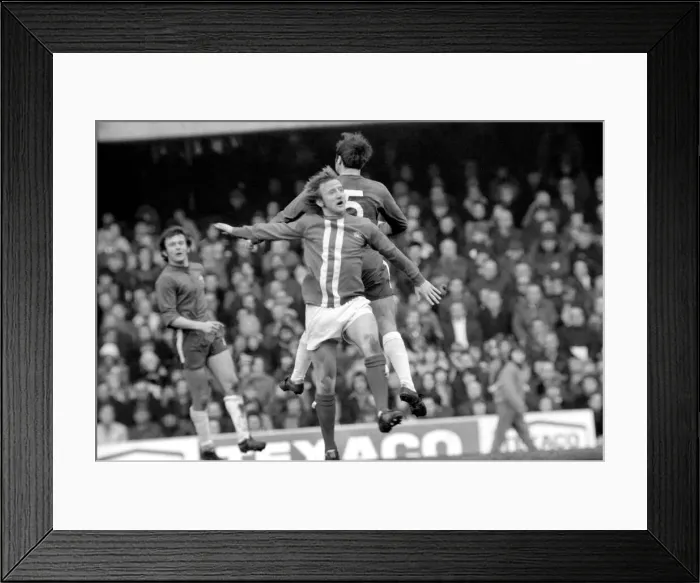 Framed Print : Football: Chelsea F. C. vs. Birmingham F. C. February 1975 75-00764-051 Framed Print : Football: Chelsea F. C. vs. Birmingham F. C. February 1975 75-00764-051