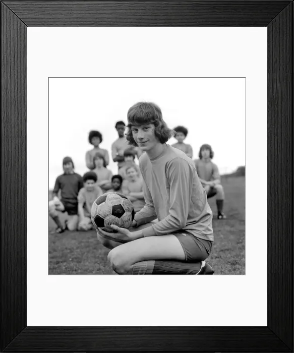 Framed Print : An All American Football Team: The all-American Soccer Squad at RAF Woodbridge, Suffolk