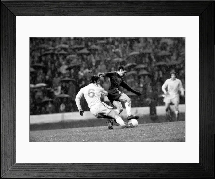Framed Print : Football: Chelsea F. C. vs. Leeds United F. C. Scenes during the match