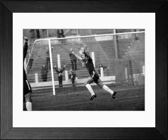 Framed Print : Football: Chelsea F. C. vs. Birmingham F. C. February 1975 75-00764-023 Framed Print : Football: Chelsea F. C. vs. Birmingham F. C. February 1975 75-00764-023