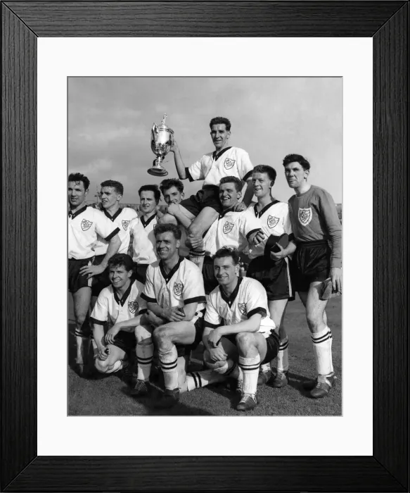 Framed Print : Crook Town win F. A. Amateur Cup. A. Steward, Captain of crook town being chaired by Framed Print : Crook Town win F. A. Amateur Cup. A. Steward, Captain of crook town being chaired by