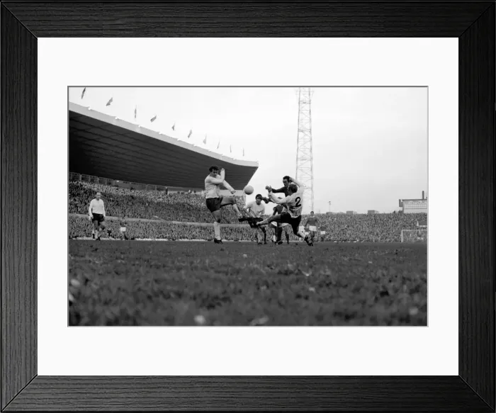 Framed Print : English League Division One Match at Old Trafford. Manchester United 3 v Tottenham Framed Print : English League Division One Match at Old Trafford. Manchester United 3 v Tottenham