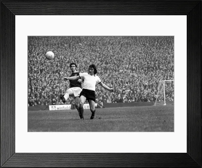 Framed Print : Aston Villa F. C. vs. Manchester United F. C. February 1975 75-01050-008