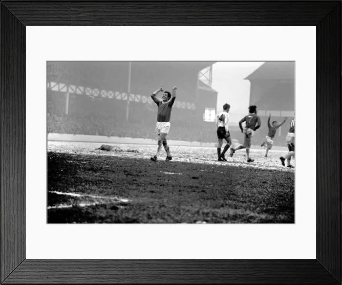 Framed Print : English League Division One match. Everton v. Derby. Joes joy Framed Print : English League Division One match. Everton v. Derby. Joes joy