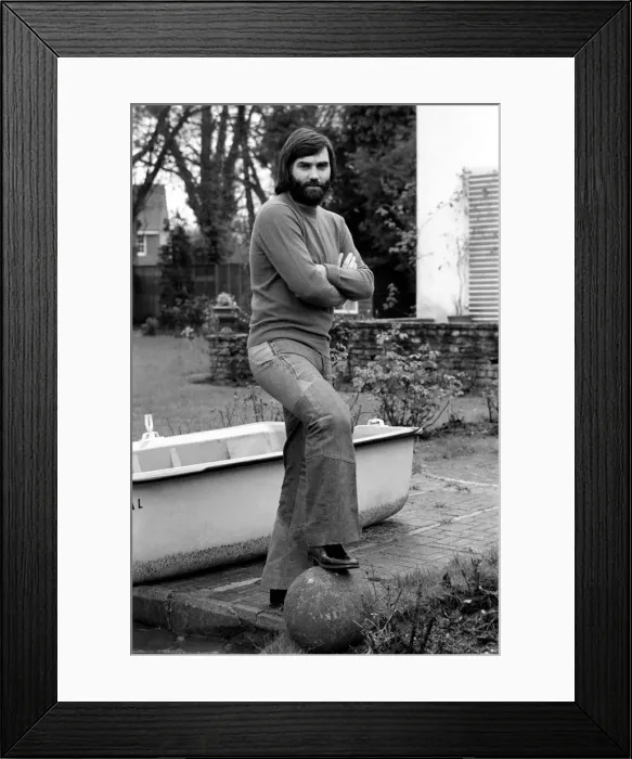 Framed Print : George Best. Footballer George Best at the Bray home of Michael Parkinson