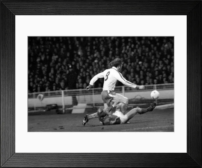 Framed Print : England (2) v. West Germany (0). March 1975 75-01404-053 Framed Print : England (2) v. West Germany (0). March 1975 75-01404-053