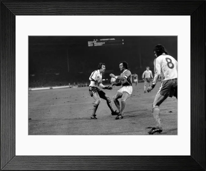 Framed Print : England (2) v. West Germany (0). March 1975 75-01404-040 Framed Print : England (2) v. West Germany (0). March 1975 75-01404-040