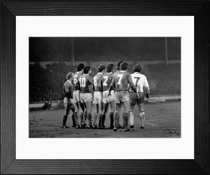Framed Print : England (2) v. West Germany (0). March 1975 75-01404-022 Framed Print : England (2) v. West Germany (0). March 1975 75-01404-022