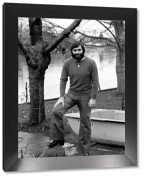 George Best. Footballer George Best at the Bray home of Michael Parkinson