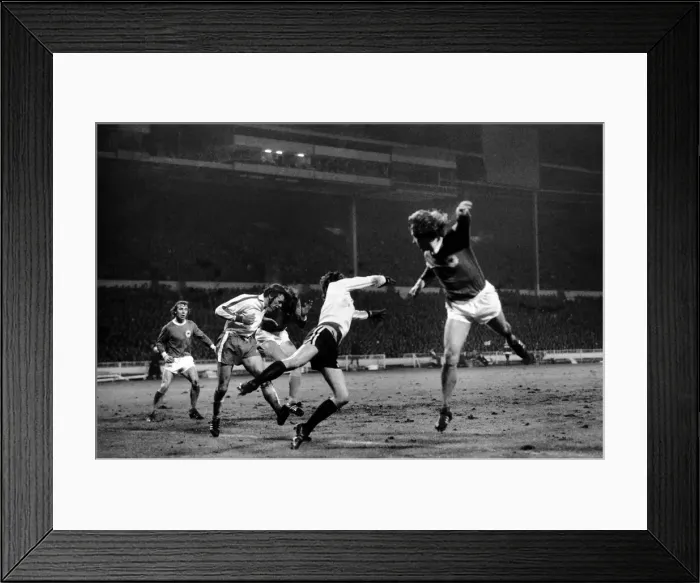 Framed Print : England (2) v. West Germany (0). March 1975 75-01404-016 Framed Print : England (2) v. West Germany (0). March 1975 75-01404-016