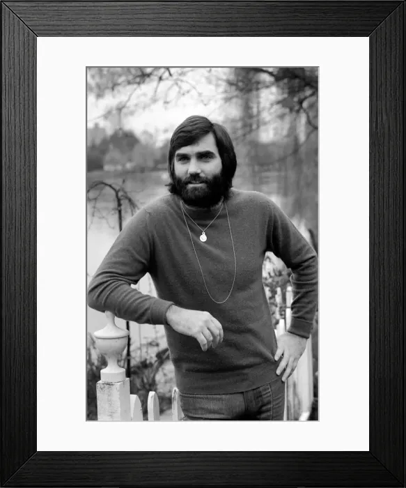 Framed Print : George Best. Footballer George Best at the Bray home of Michael Parkinson Framed Print : George Best. Footballer George Best at the Bray home of Michael Parkinson