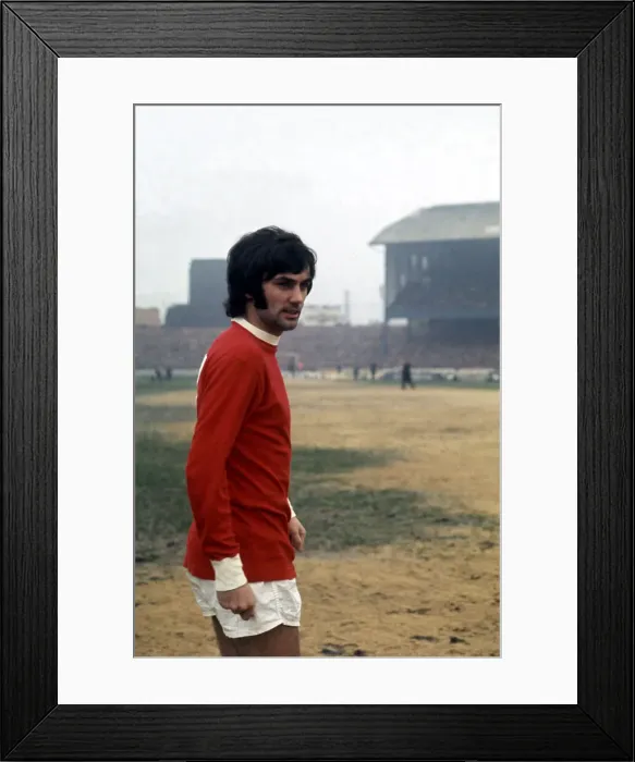 Framed Print : George Best Manchester United Football PLayer Circa 1969 Framed Print : George Best Manchester United Football PLayer Circa 1969