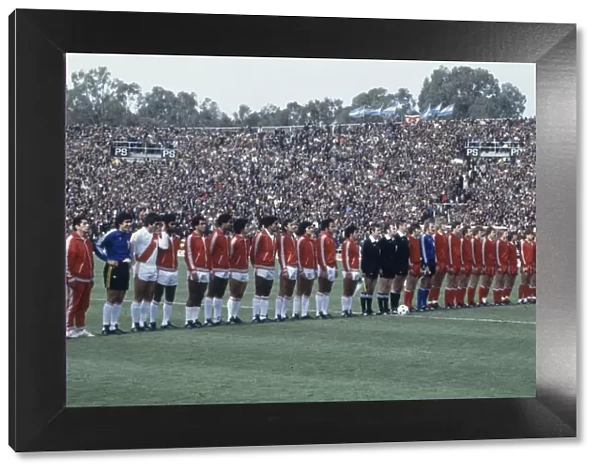 1978 World Cup second Round Group B match in Mendoza, Argentina. Peru 0 v Poland 1