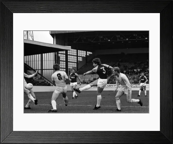 Framed Print : English League Division Two match Burnley 3 v Chelsea 0 April 1983 Framed Print : English League Division Two match Burnley 3 v Chelsea 0 April 1983