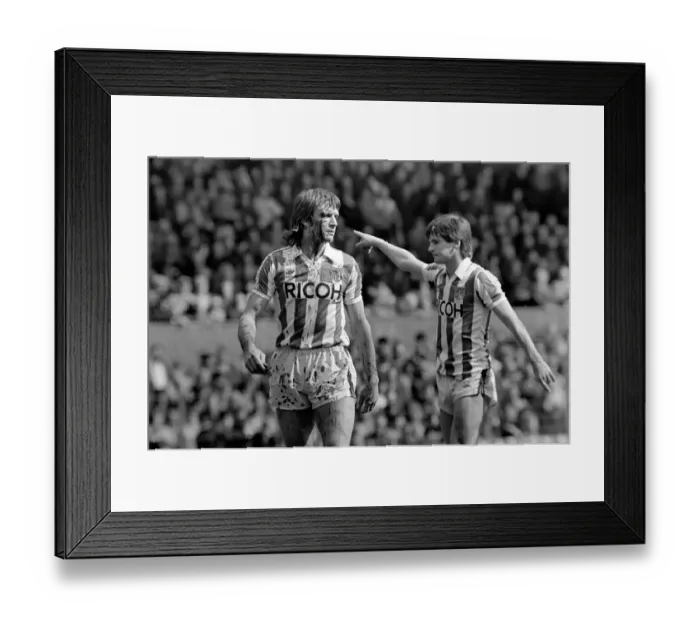 Framed Print : English League Division One match Stoke City 1 v Manchester City 0 April Framed Print : English League Division One match Stoke City 1 v Manchester City 0 April