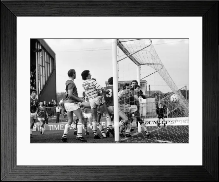 Framed Print : English League Division Two match Oldham Athletic 1 v Chelsea 1 November