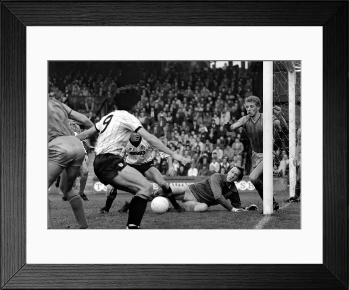 Framed Print : English League Division Two match Shewsbury Town 1 v Manchester City 3