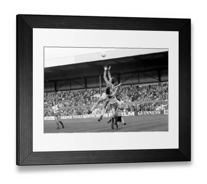 Framed Print : English League Division One match. Stoke City 1 v Tottenham Hotspur 1 November 1983 Framed Print : English League Division One match. Stoke City 1 v Tottenham Hotspur 1 November 1983