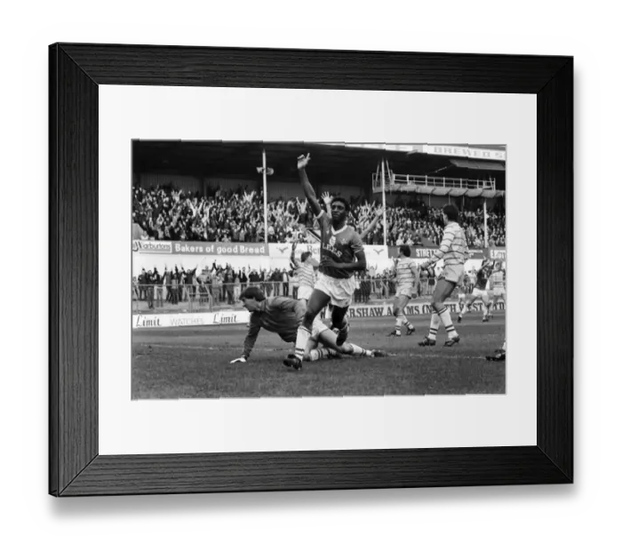 Framed Print : English League Division Two match Oldham Athletic 1 v Chelsea 1 November