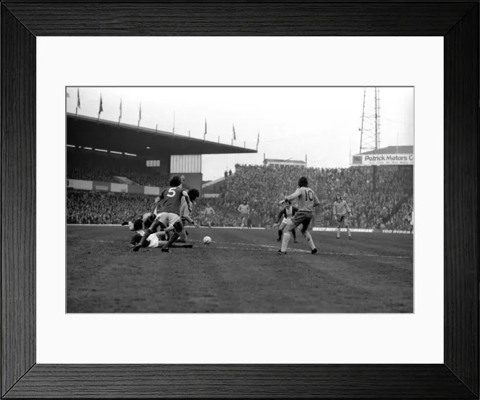 Framed Print : Football. Birmingham F. C. vs. Everton F. C. Scenes during the match