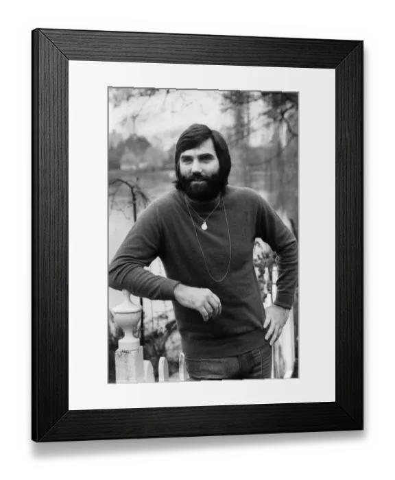 Framed Print : Footballer George Best at the Bray home of Michael Parkinson Framed Print : Footballer George Best at the Bray home of Michael Parkinson