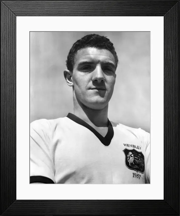 Framed Print : Portrait of Manchester United footballer Bill Foulkes. May 1957 P009886 Framed Print : Portrait of Manchester United footballer Bill Foulkes. May 1957 P009886