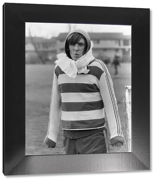 Stan Bowles beat the cold in training yesterday... And he