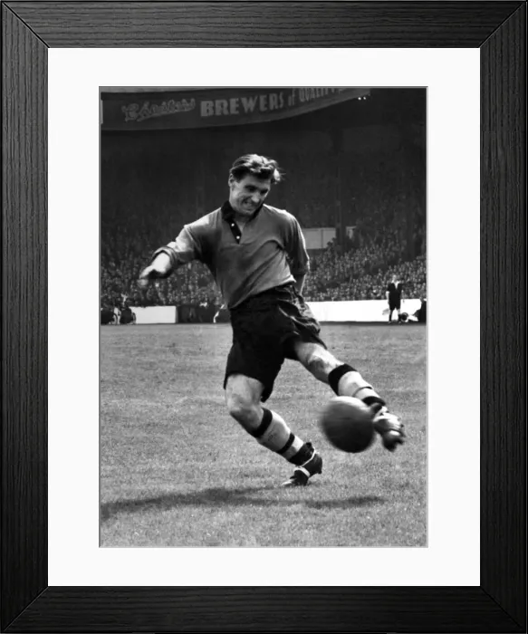 Framed Print : Jimmy Mullen Wolves. F. C. November 1955 P009743