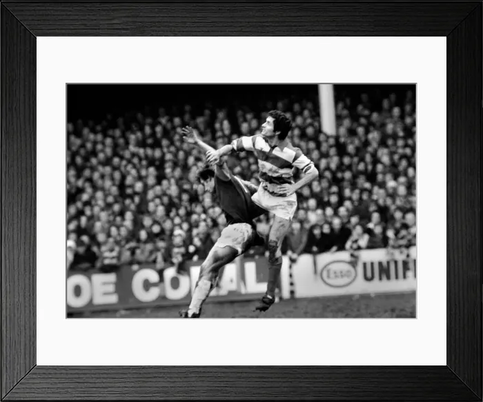 Framed Print : F. A. Cup: West Ham (2) vs. Queens Park Ranger (1). February 1975 75-00908-032 Framed Print : F. A. Cup: West Ham (2) vs. Queens Park Ranger (1). February 1975 75-00908-032