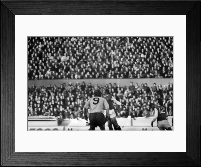 Framed Print : F. A. Cup. Coventry City v. Arsenal. Alan Ball, taking advantage of a terrible mix-up in Framed Print : F. A. Cup. Coventry City v. Arsenal. Alan Ball, taking advantage of a terrible mix-up in