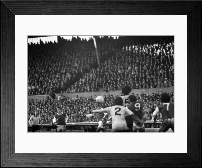 Framed Print : F. A. Cup. Coventry City v. Arsenal. Alan Ball, taking advantage of a terrible mix-up in Framed Print : F. A. Cup. Coventry City v. Arsenal. Alan Ball, taking advantage of a terrible mix-up in