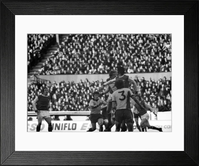 Framed Print : F. A. Cup. Coventry City v. Arsenal. Alan Ball, taking advantage of a terrible mix-up in