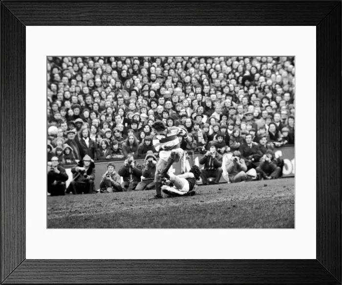 Framed Print : F. A. Cup: West Ham (2) vs. Queens Park Ranger (1). February 1975 75-00908-005 Framed Print : F. A. Cup: West Ham (2) vs. Queens Park Ranger (1). February 1975 75-00908-005