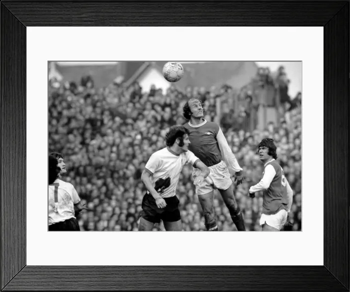 Framed Print : Football: Arsenal F. C. (2) vs. Liverpool F. C. (0). Ball scores for Arsenal (first goal) Framed Print : Football: Arsenal F. C. (2) vs. Liverpool F. C. (0). Ball scores for Arsenal (first goal)