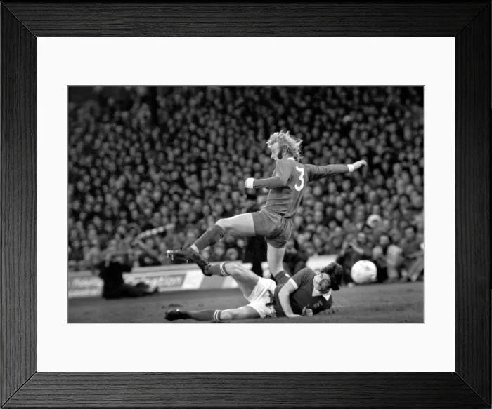 Framed Print : Football: F. A. Cup. Ipswich F. C. v. Liverpool F. C. Mills on floor slides from Keegan