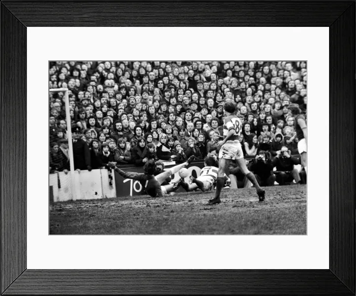 Framed Print : F. A. Cup: West Ham (2) vs. Queens Park Ranger (1). February 1975 75-00908-037 Framed Print : F. A. Cup: West Ham (2) vs. Queens Park Ranger (1). February 1975 75-00908-037