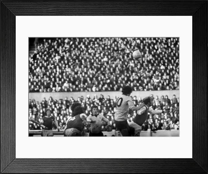 Framed Print : F. A. Cup. Coventry City v. Arsenal. Alan Ball, taking advantage of a terrible mix-up in Framed Print : F. A. Cup. Coventry City v. Arsenal. Alan Ball, taking advantage of a terrible mix-up in